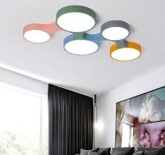 So i prefer ceiling mounted lighting. Modern Led Up Down Cube Wall Lamp In 2020 Colorful Ceiling Light Ceiling Lights Nordic Lights
