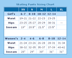 Best Buy Figure Skating Skating Pants Size Chart