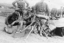 A machine gun can fire continuously, as long as it's triggered and doesn't run out of bullets. Maxim Machine Gun Britannica
