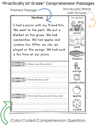 Practically 1st Grade Reading Comprehension Passages And Questions Education To The Core 1st Grade Reading Worksheets Reading Comprehension Worksheets Reading Worksheets