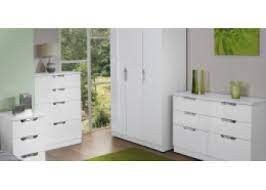 Including two drawers and a handleless design, it is a sleek and modern piece of furniture. Welcome Furniture Camden White Bedroom Furniture Set Fully Assembled