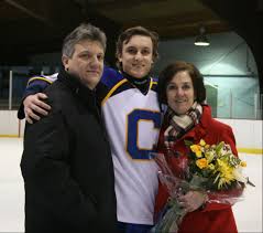 Cranford Hockey Honors Its Seniors and The Memory of a Classmate