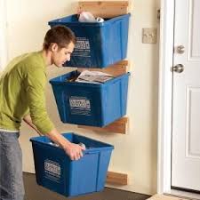Garage Organization Create Recycle Bin Hangers Garage Organization Recycling Bins Storage And Organization