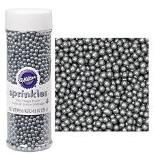 Wilton Sugar Pearls Sprinkles 4 8oz Edible Iridescent Silver Cake Decorating Wilton Wilton Cake Decorating Wilton Sprinkles