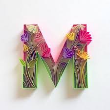 This is my second time to quill a letter, and while i'm still learning a lot about quilling myself, i think this one turned out well enough to do a tutorial. Videoandpicturekoreadaebak Quilling Template For Letter M M Quilled Wall Paper Art Letter M Quilling Paper Art Etsy In 2020 Paper Quilling Designs Download The Letter A Template And Pattern For Free