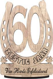 Bol Com Zestig Jaar Houten Verjaardagskaart Kaart Van Hout Wenskaart Om Iemand Te