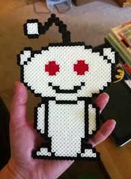 I'd say playing an instrument. Made Our Favorite Little Alien Yesterday Perler Bead Patterns Perler Beads Designs Hama Beads Patterns