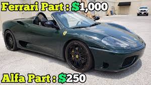 We did not find results for: Repairing My Salvage Ferrari S F1 Transmission Using Alfa Romeo Parts Way Cheaper Than The Dealer Youtube
