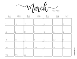 Black And White Calendar 2020 Elegant 2020 Calendar Free Printables Monthly Calendar Printable Calendar Printables Free Printable Calendar
