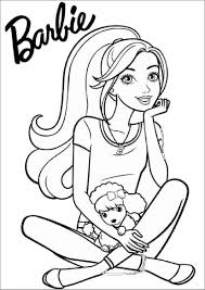 Coloringanddrawings.com provides you with the opportunity to color or print your barbie and ken the wedding drawing online for free. Barbie And Puppy Coloring Page Coloringbay