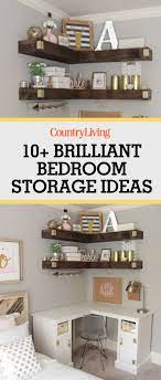 10 Brilliant Storage Tricks For A Small Bedroom Small Space Storage Bedroom Bedroom Storage For Small Rooms Bedroom Organization Storage