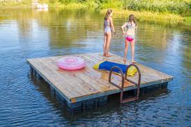 The bote dock is a floating inflatable dock / swim platform. Swim Floats Swim Rafts Factory Direct By The Dock Doctors The Dock Doctors