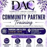 Building Stronger Communities; DV Community Partner's Training