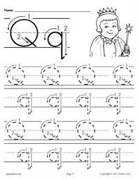 Free Printable Letter Q Tracing Worksheet Letter Q Worksheets Tracing Worksheets Printable Alphabet Worksheets