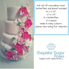 Aug 25, 2021 · planning is a piece of cake with this wedding theme. Sugar Rose Flowers Wedding Birthday Cake Topper Decoration Cascading 15 Colours Ebay