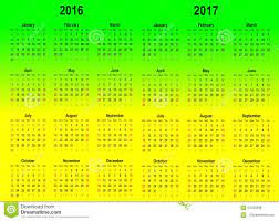 Descargar plantilla excel calendario 2016 【 gratis 】. Plantilla Del Calendario Del Vector 2016 Y 2017 Ilustracion Del Vector Imagen 64433568 Vector Calendario Plantas