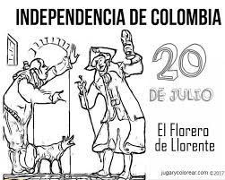 Por la situación de salubridad por el coronavirus, no se harán desfiles. Colorear Florero De Llorente 20 De Julio Colombia Jugar Y Colorear