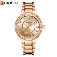 Women Watch Shop Cheap Women Watch From China Women Watch Suppliers At Curren Official Store On Aliexpress Relojes De Cuero Pulsera De Diamantes Reloj De Oro
