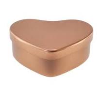 Heart Shaped Tin in Silver or Rose Gold