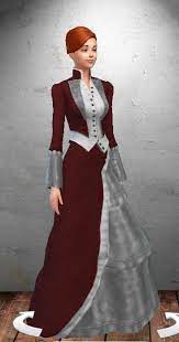 I'm planning on starting a victorian period legacy for sims 4 and i needed to make some dresses for girls so here is the . Victorian Dress Sims 4 Dresses Victorian Dress Sims 4 Clothing