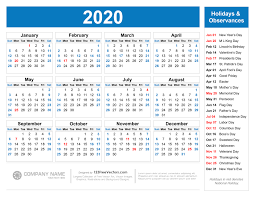 Usa calendar 2021 with holidays free printable template below on this page, you will find the usa calendar 2021. Free Free Printable 2020 Calendar With Holidays