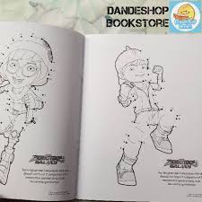 Gambar mewarnai gambar boboiboy galaxy click kartun di Boboiboy Galaxy Seri Buku Dot To Dot Alfabet Plus Mewarnai Petualangan Seru Di Galaxy Shopee Indonesia
