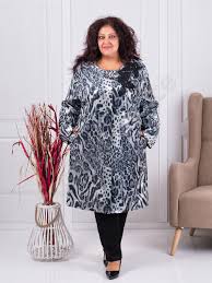 Луксозно дамско макси палто в леопардов десен-код 3739