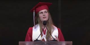 But when she spoke at sunday's graduation. Y U31orw4ogb4m