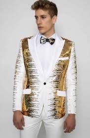 Low prices designer men's suits and tuxedos in variety of styles and sizes. Buy White And Gold Tuxedo Jackets For Mens Albertonardonistore
