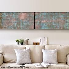 Shop for copper wall decor online at target. Copper Patina Abstract Painting A029 Vertical Textured Wall Art Acrylic Contemporary Art For Lounge Office Above Sofa By Ksavera