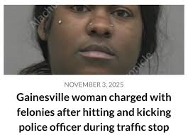 Jaylen Jacquez Brown, 23, was arrested last night and charged with  possession of a firearm during the commission of a felony, possession of  more than 20 grams of marijuana, and possession of