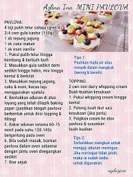 Resepi pavlova tanpa whipping cream. Resepi Pavlova Mini