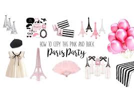 Find disney party supplies including balloons. Paris Party Black And Pink Birthday Party Theme Ideas For Girls