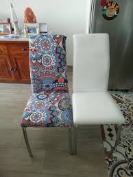 Add a bold touch to your dining room decor. Multi Color Bohemian Pattern Dining Chair Cover Decorzee