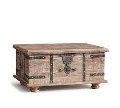 Octavio steamer trunk cocktail table by southern enterprises (1) $297. Kaplan Reclaimed Wood Lift Top Coffee Table Pottery Barn