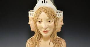 Ceramic figurative sculpture by Pam Stern