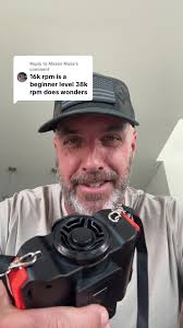 Replying to @Mason Maas Comment: “16k rpm is a beginner level 38k rpm ...