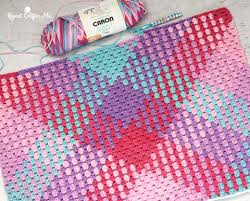 crochet color pooling with caron simply soft stripes