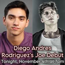 SunsetBlvdMusical Debut Alert! Diego Andres Rodriguez (@_diegorodz_) is  making his JOE GILLIS and Broadway Principal Debut tonight! I'm sure he'll  be so incredible in this role, this audience is so lucky!❤️✨  #sixthemusical#sixmusical#six#queens ...
