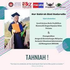 Aku slalu wonder berapa la nak dapat first class degree ni kan. T A H N I A H Unit Media Kolej Za Ba Upsi Facebook