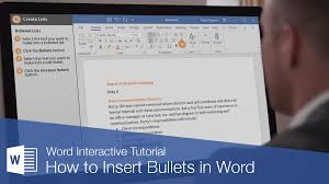 Copy and paste and find how to type bullet point sign or middle dot directly from your keyboard. How To Insert Bullets In Word Customguide