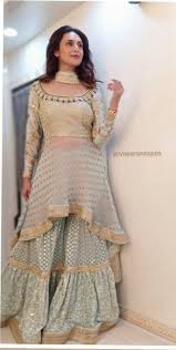 Best 12 Olive Green Overall Embellished Lehenga Pant Suit Hatkay Skillofking Com With Images Party Wear Indian Dresses Designer Dresses Indian Party Wear Dresses