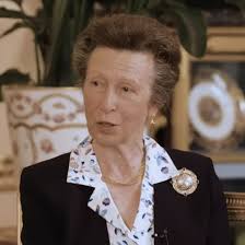Princess Anne's silver brooch that she saves for the rugby