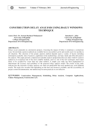 But two rules just might. Pdf Construction Delay Analysis Using Daily Windows Technique
