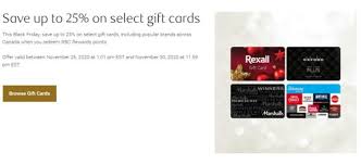 Gift cards can be a physical card or an electronic card. Royal Bank Black Friday Deal Save Up To 25 On Select Gift Cards Redflagdeals Com Forums