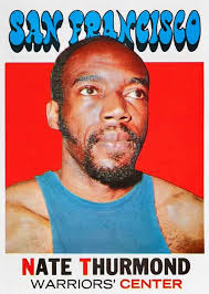 Warriors Levi Fontaine, Nate Thurmond, and Ron Williams circa 1966-67...