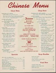 Forbidden City Chinese Menu 1943 Chinese Menu Diner Menu Food Menu Design