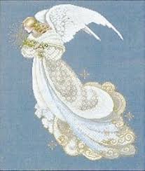 Angel Of Dreams Lavender Lace Cross Stitch Chart