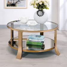Skyler Coffee Table Champagne Coffee Table Furniture Of America Contemporary Coffee Table