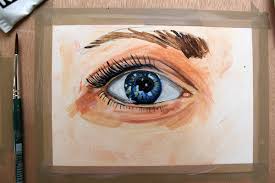 Lately, paint manufacturers have been working to create paints that can work in any room of the did you know that when painting a bathroom, you should consider how the color will affect your mirror. How To Paint Realistic Looking Eyes Using Acrylic Paint Craftsy